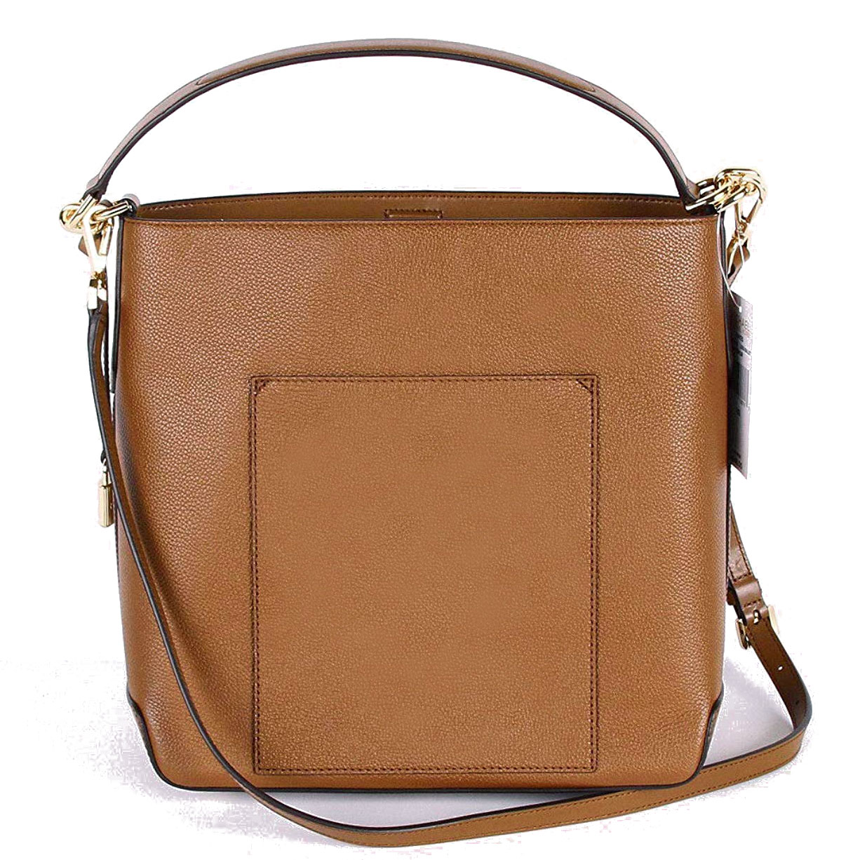 Michael Kors Shoulder Bag Crossbody Bag Hayes Large Bucket Studded Shoulder Bag Luggage Brown # 35F8GYEL3T