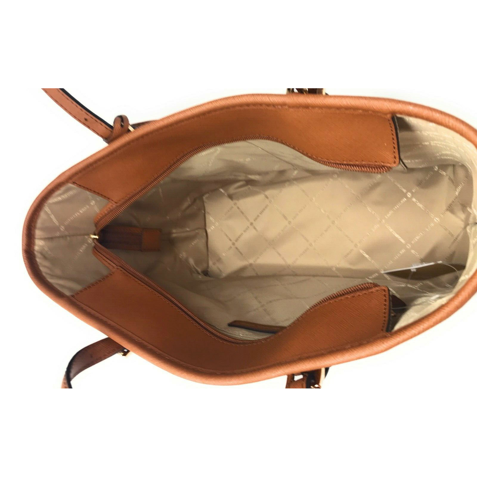 Michael Kors Tote With Gift Bag Jet Set Travel Small Zip Top Tote Shoulder Bag Luggage Brown # 35S0GTVT1L