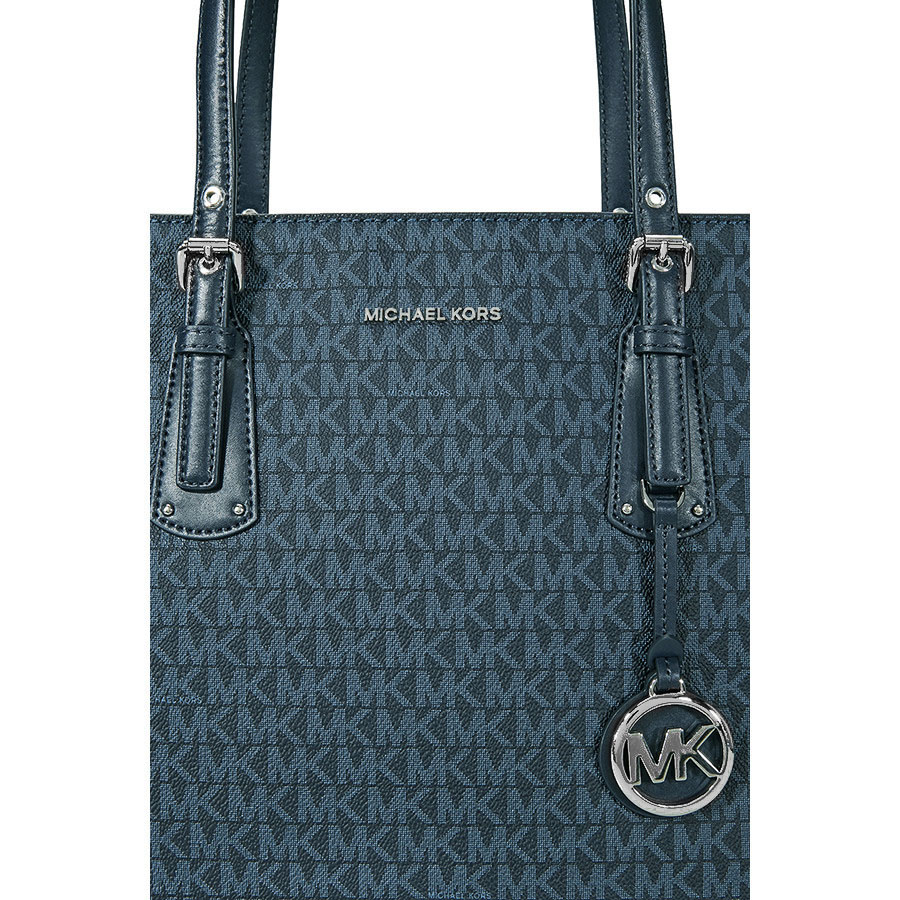 Michael Kors Voyager Lg Ew Tote Luxe Teal Green / Admiral Blue # 30H7SV6T8B