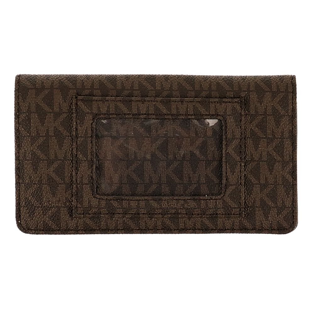 Michael Kors Wallet In Gift Box Jet Set Checkbook Wallet Brown # 32S7GJSE4B