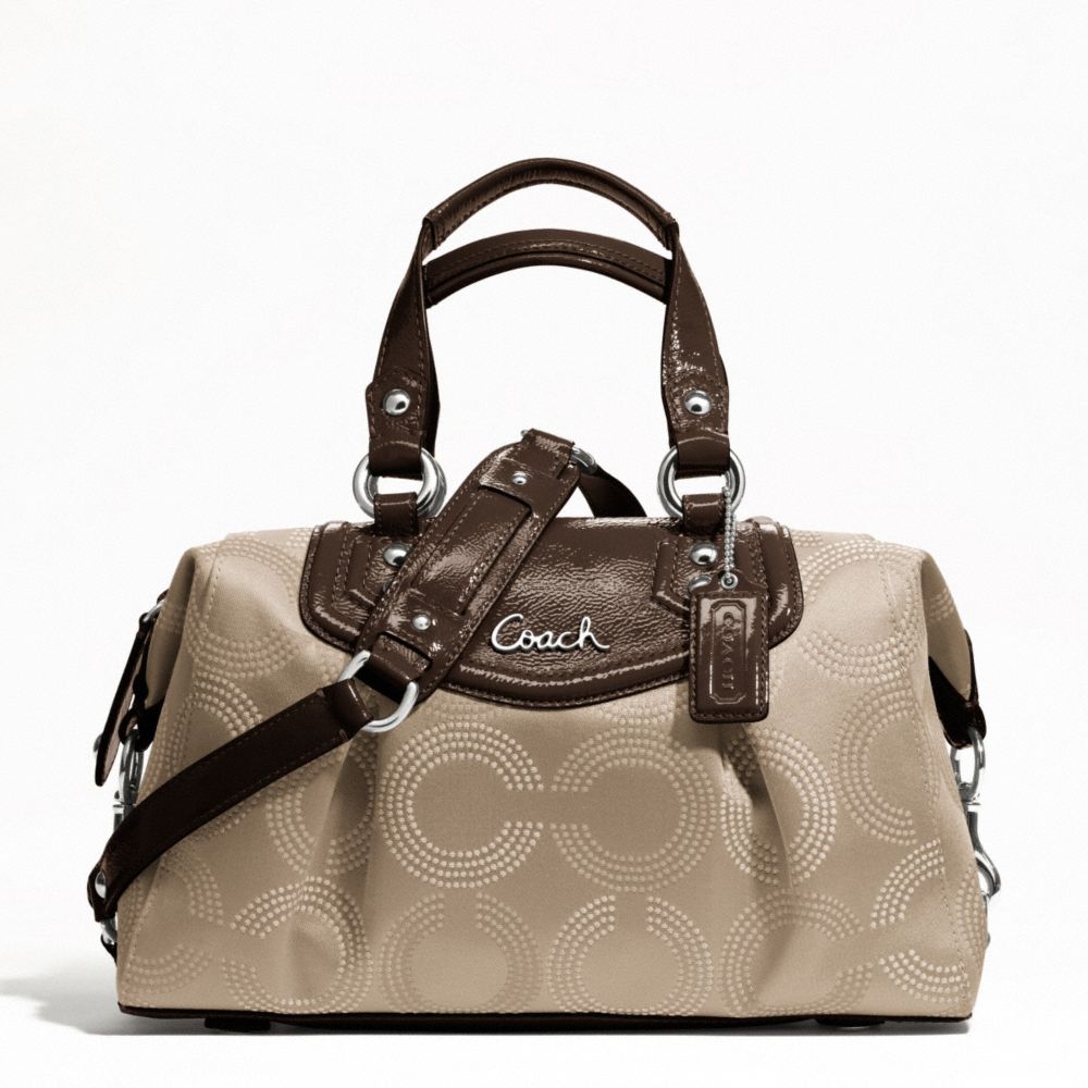 Y2K COACH Ashley Punching Op Art Satchel Authentic Coach Ashley 