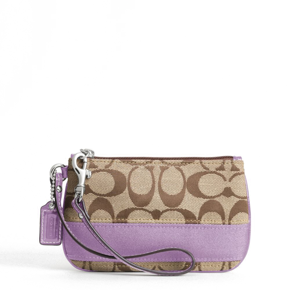 lavender coach wristlet