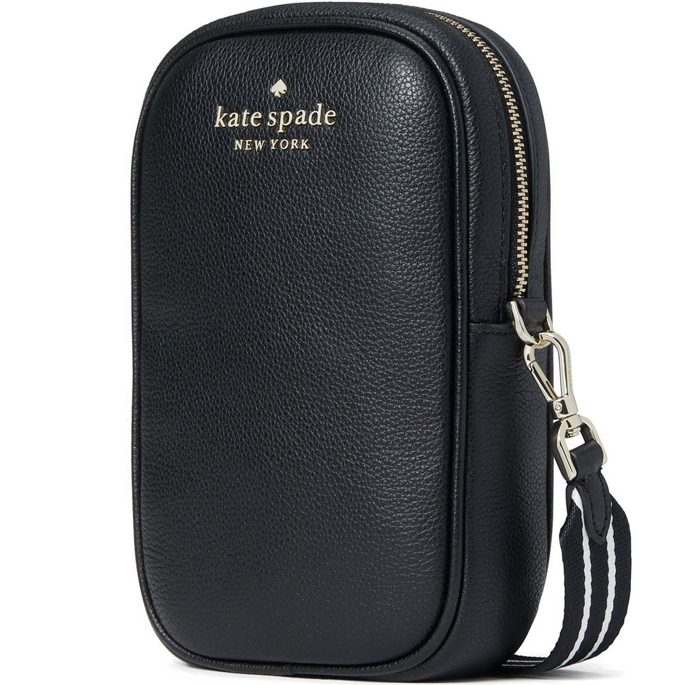 Kate Spade Crossbody Bag Rosie Pebbled Leather North South Black # K4854