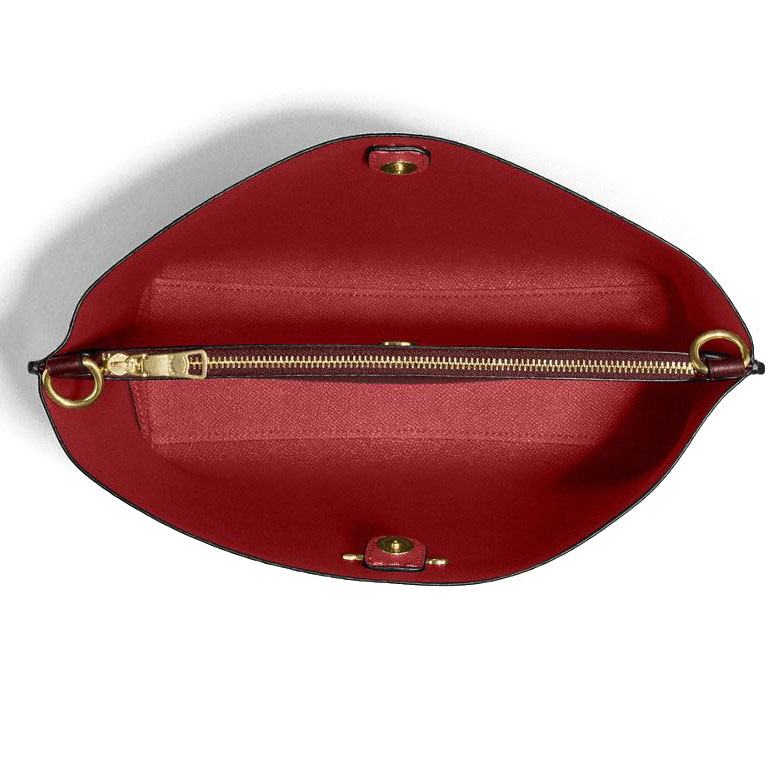 Coach Crossbody Bag Signature Mollie Bucket Brown 1941 Red # CA561