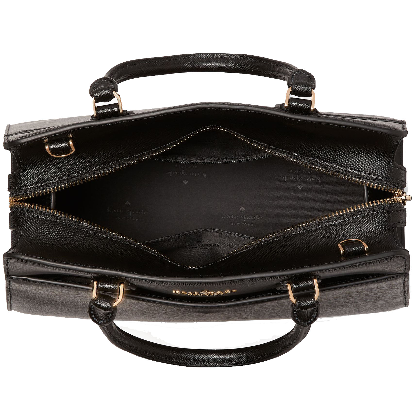 Kate Spade Crossbody Bag Madison Saffiano Leather Medium Satchel Black # KC436