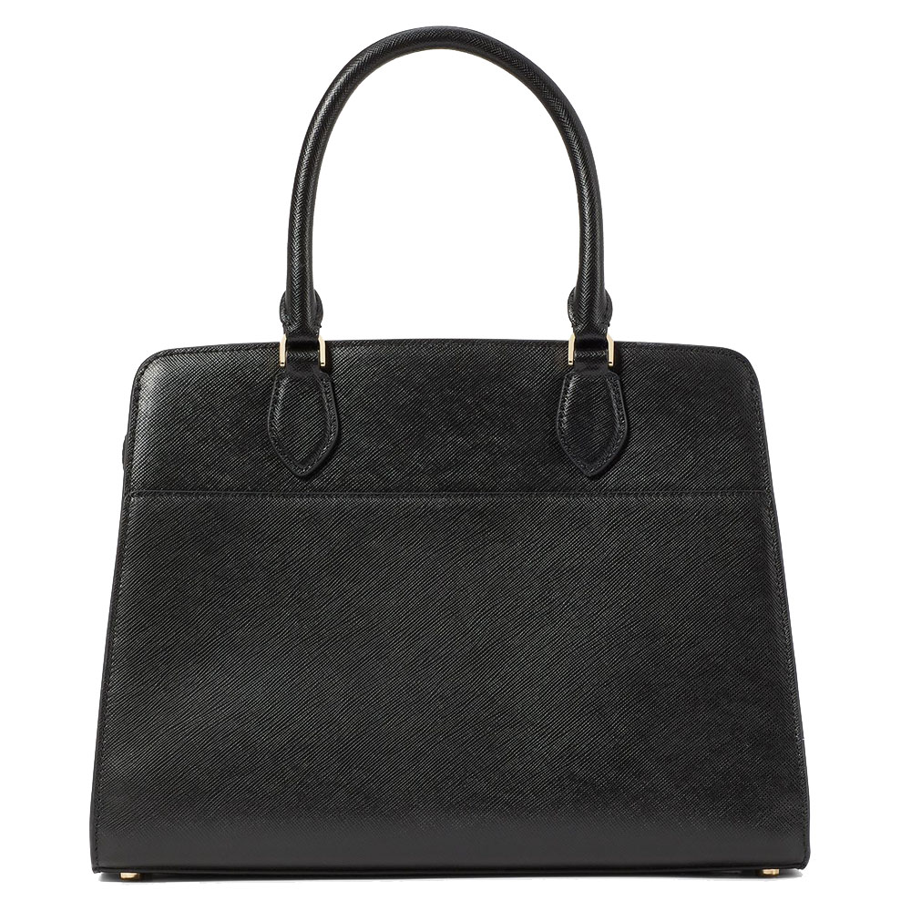 Kate Spade Crossbody Bag Madison Saffiano Leather Medium Satchel Black # KC436